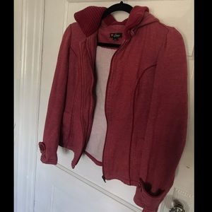 Soft red Guess Jacket with removable hood